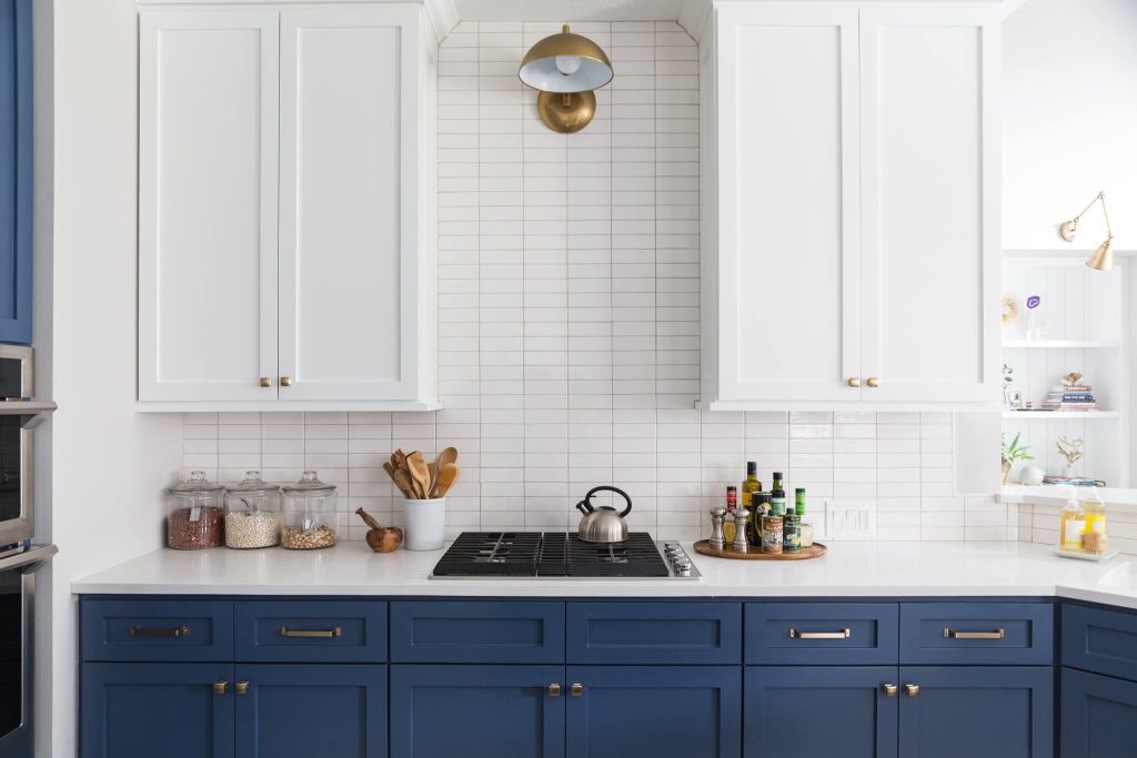 Two-Tone-Cabinets-for-small-kitchens