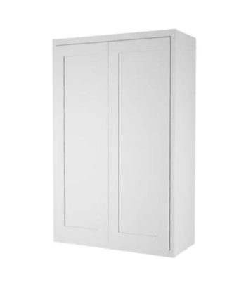 Builder-Grade-Frameless-White-Shaker-Cabinets-2-Door-24-Inch-Wall